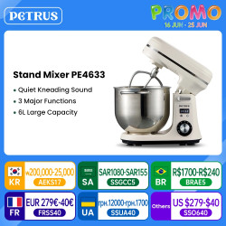 Robot pâtissier PETRUS : 800 W, capacité de 6 L, multifonction